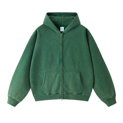 Fleece Zip-Up Unisex Hoodie