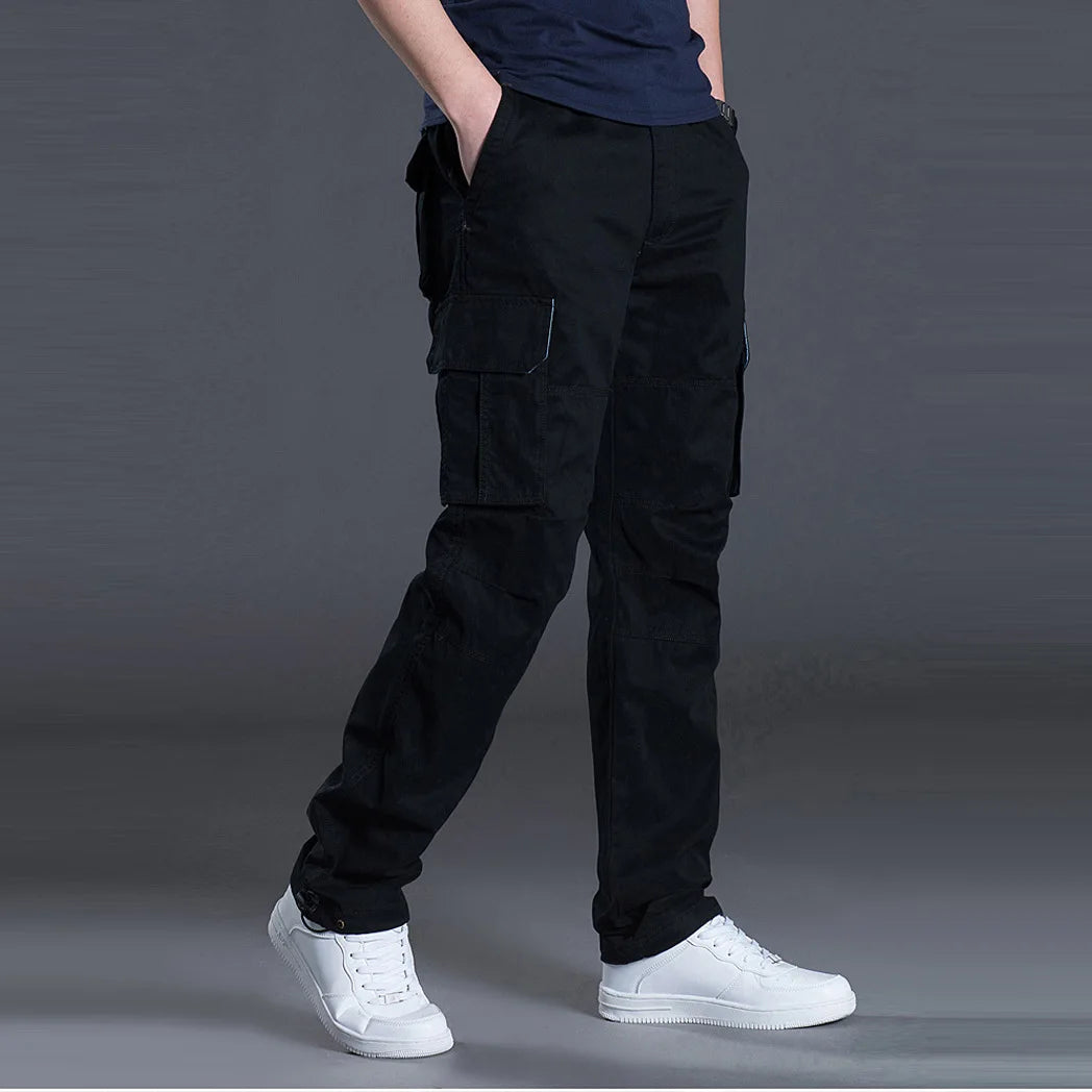 Cotton Cargo Pants Multi-Pocket