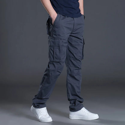 Cotton Cargo Pants Multi-Pocket