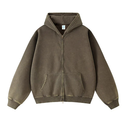 Fleece Zip-Up Unisex Hoodie