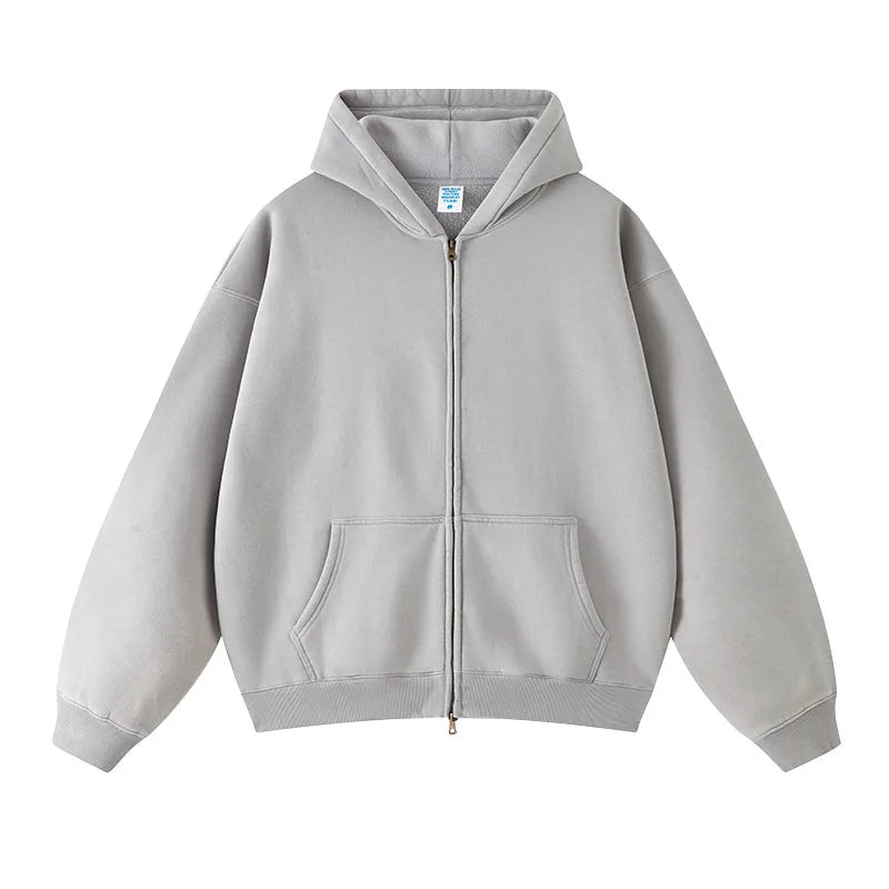 Fleece Zip-Up Unisex Hoodie