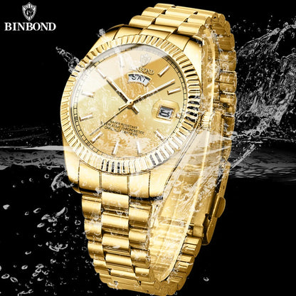 Men's Luxury Chronograph Watch BINBOND