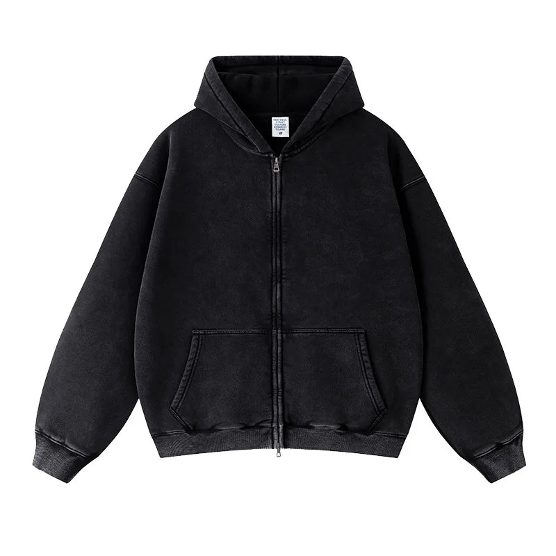 Fleece Zip-Up Unisex Hoodie