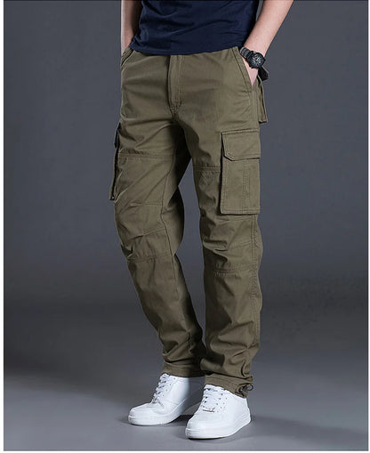 Cotton Cargo Pants Multi-Pocket