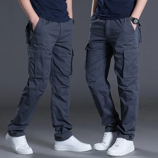 Cotton Cargo Pants Multi-Pocket