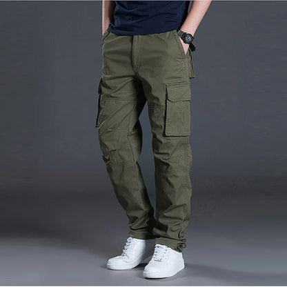 Cotton Cargo Pants Multi-Pocket